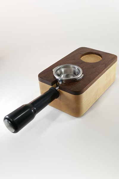 RöstHaus Tamping Station - Walnut and Maple - Breville, 54mm
